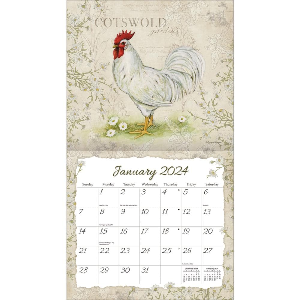 Proud Rooster 2024 Special Edition Wall Calendar with Print product image