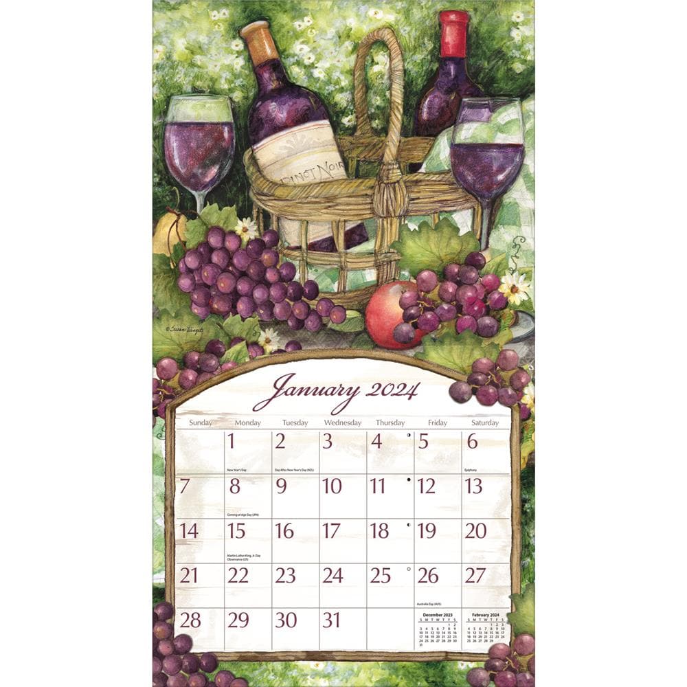 Wine Country 2024 Special Edition Wall Calendar with Print product image