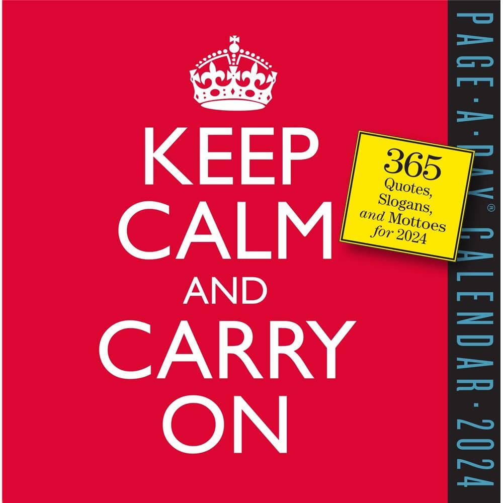 Keep Calm and Carry On 2024 Box Calendar product image