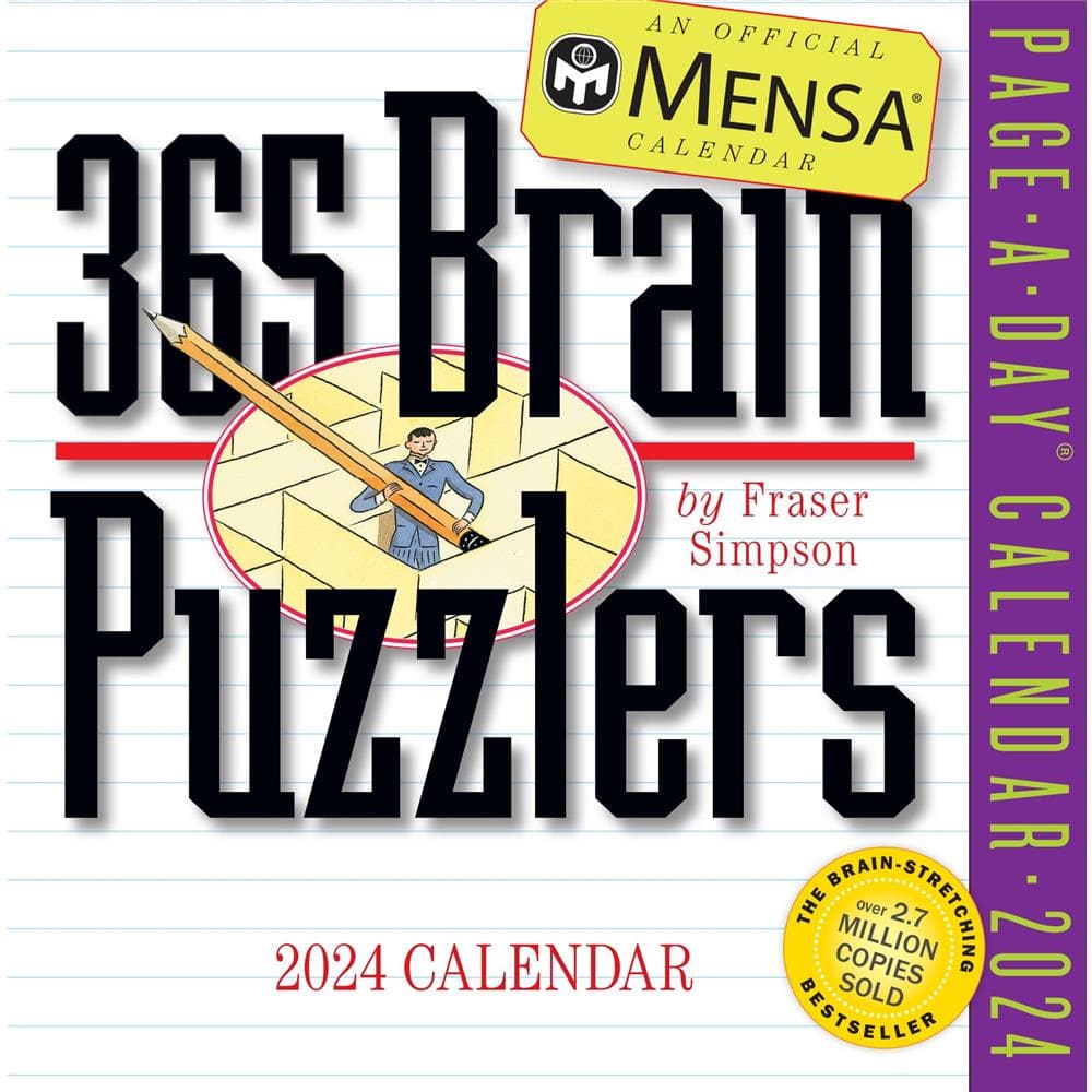 Mensa 365 Brain Puzzlers 2024 Box Calendar product image