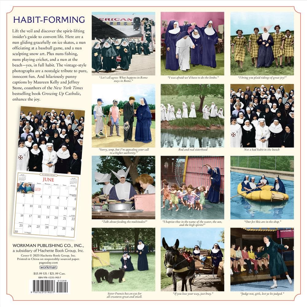 9781523519057 Nuns Having Fun 2024 Wall Calendar Hachette Book Group