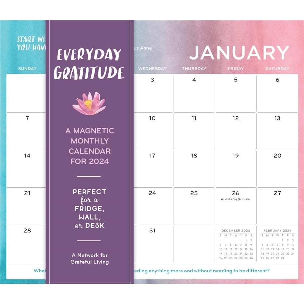 Everyday Gratitude 2024 Magnetic Mini Calendar  product image