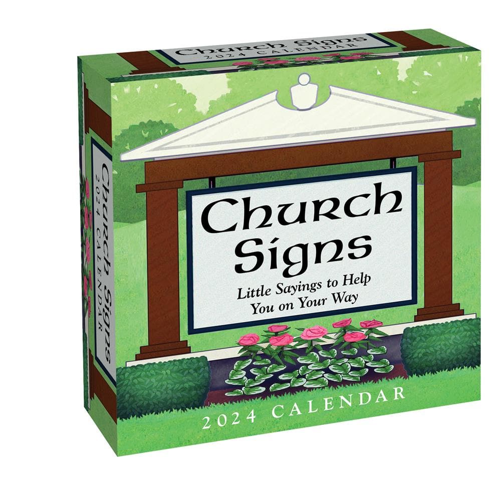 Church Signs 2024 Box Calendar product image