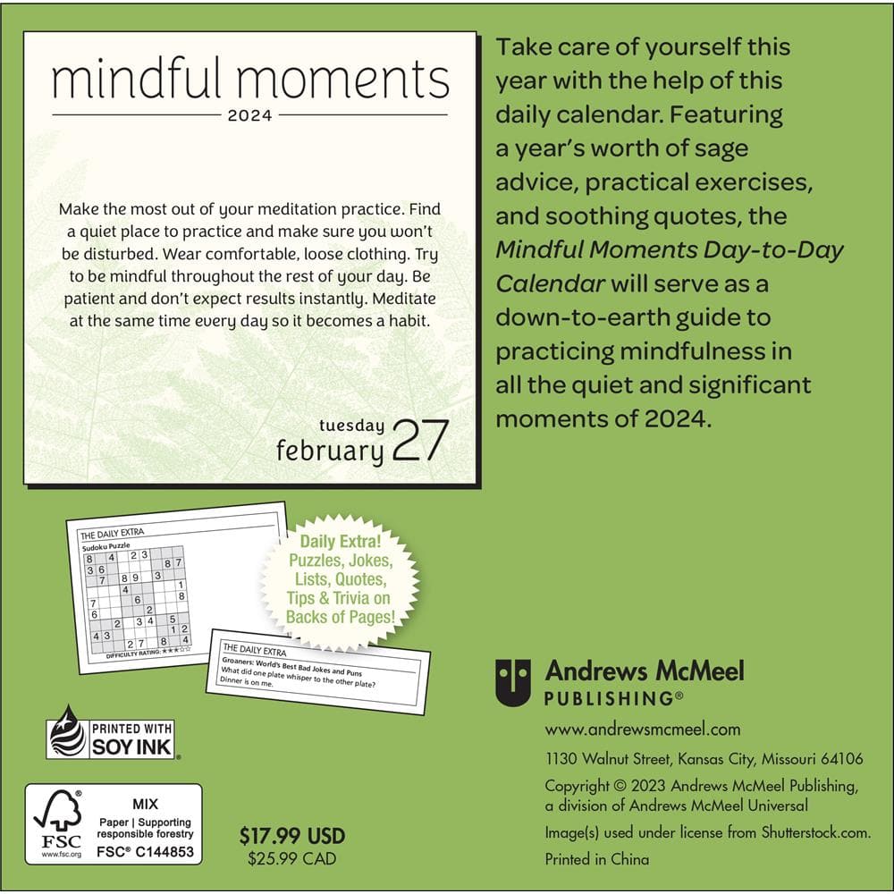 Mindful Moments 2024 Box Calendar - Online Exclusive product image