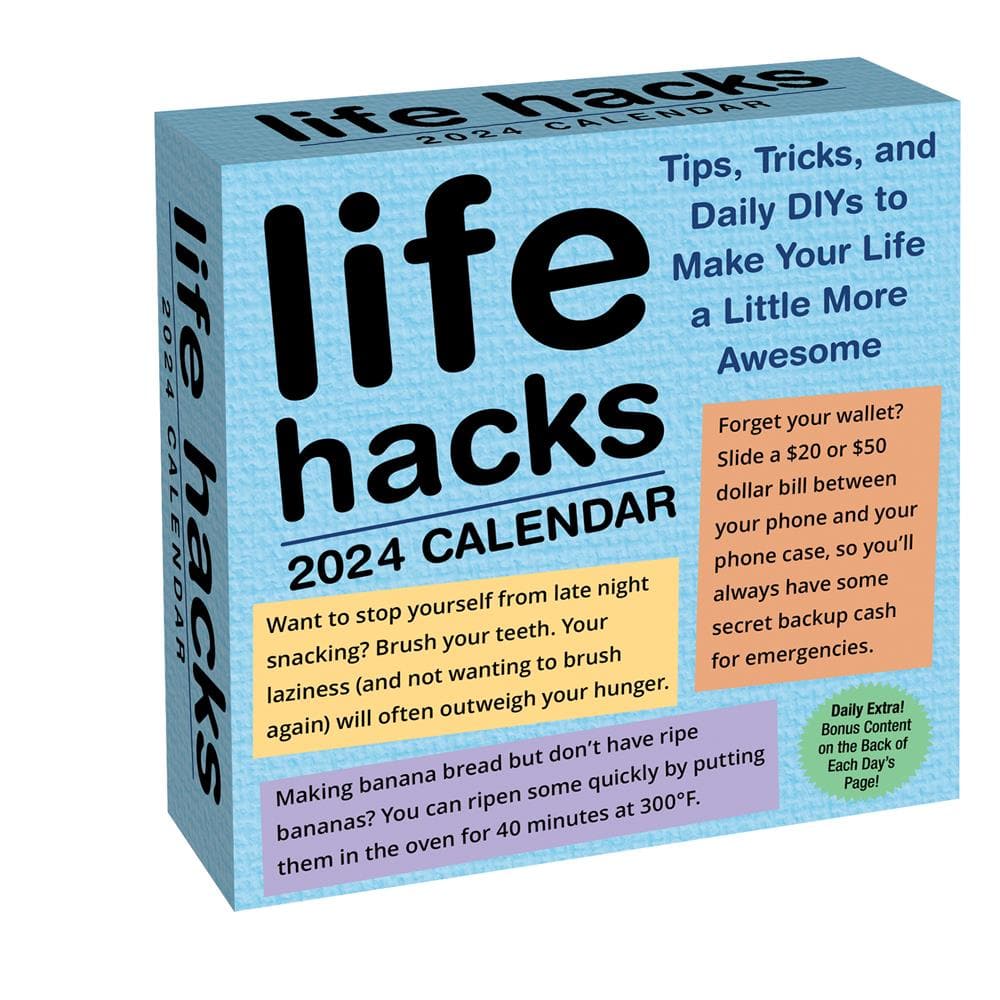 Life Hacks 2024 Box Calendar product image
