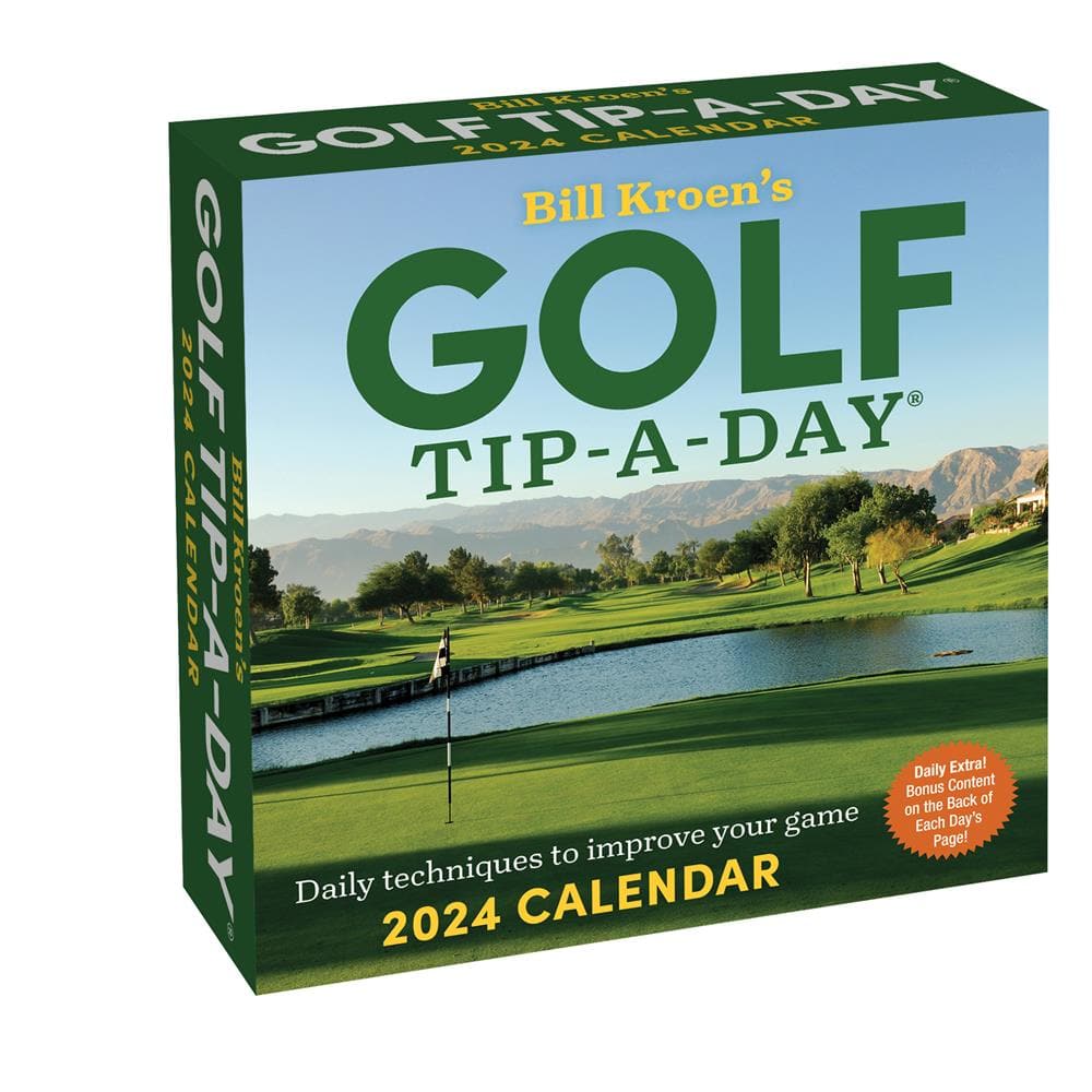 Golf Tip A Day by Bill Kroens 2024 Box Calendar product image