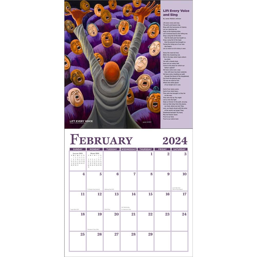 Ernie Barnes 2024 Wall Calendar product image