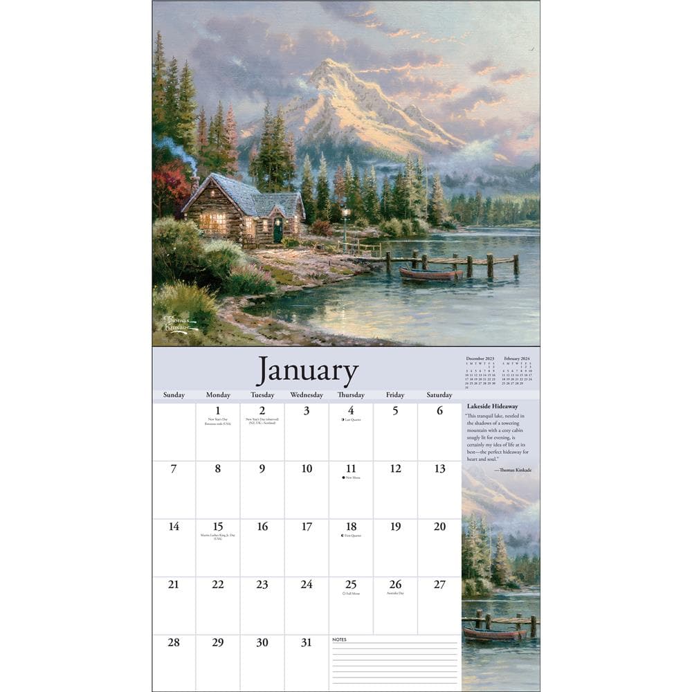 Kinkade 2024 Special Edition with Print Wall Calendar product image