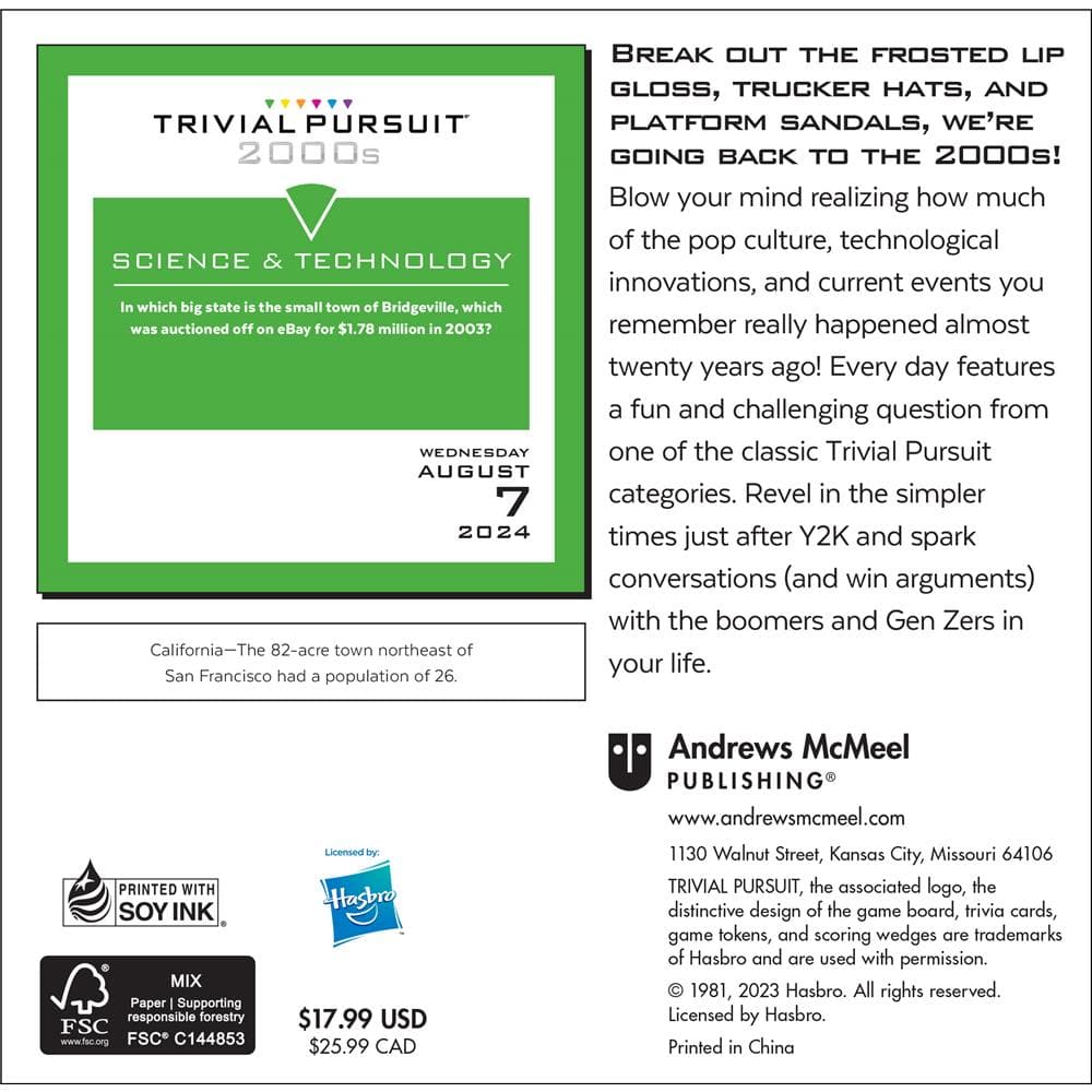 Trivial Pursuit 2024 Box Calendar - Online Exclusive product image