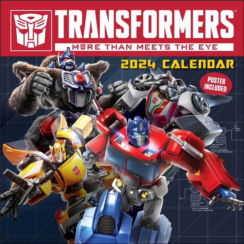 Transformers 2024 Wall Calendar product image