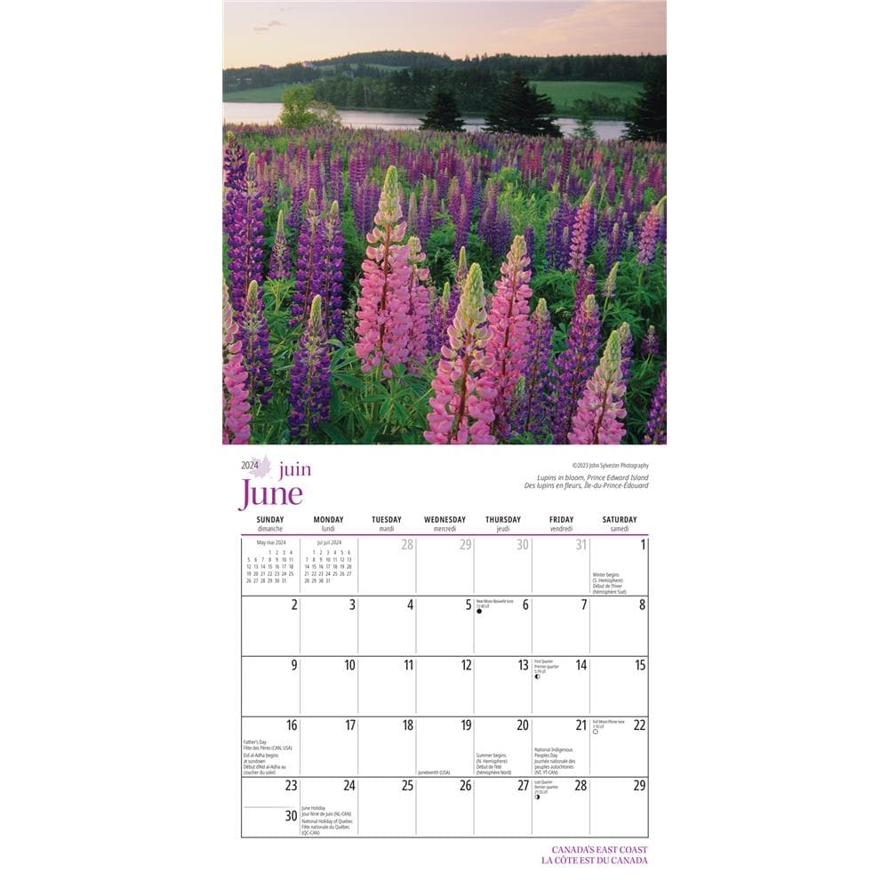 Canadas East Coast 2024 Bilingual Mini Calendar - Online Exclusive product image