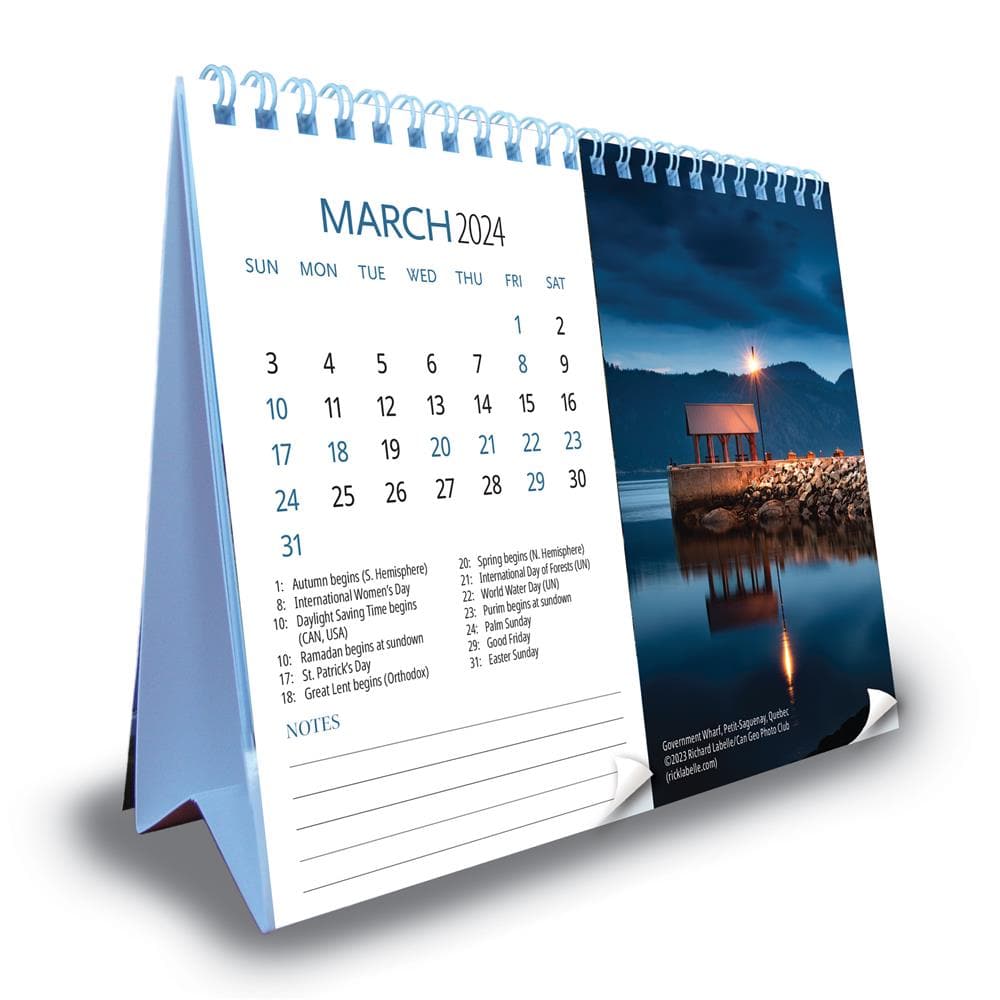 9781525611124 Can Geo Canadian Landscapes 2024 Deluxe Wall Calendar Wyman  Publishing - Calendar Club