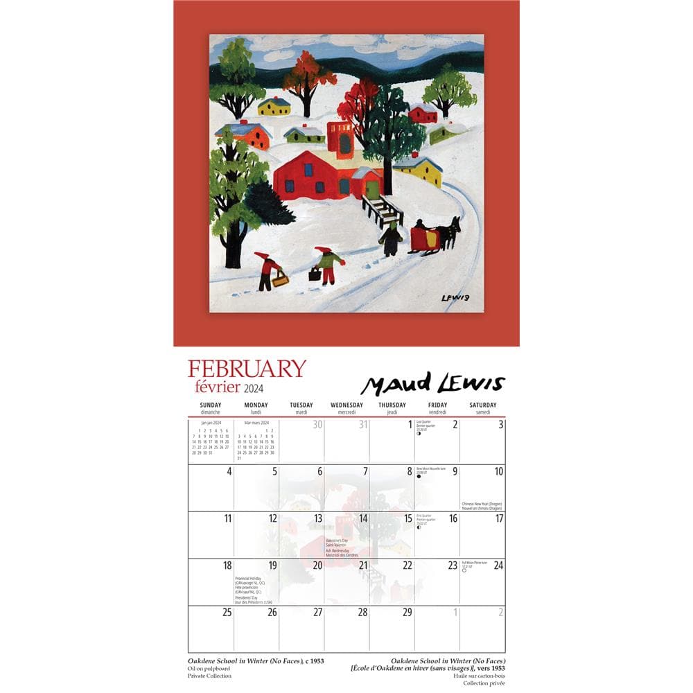 9781525611278 Maud Lewis 2024 Mini Calendar Wyman Publishing Calendar