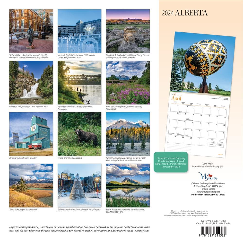 Alberta 2024 Wall Calendar product image