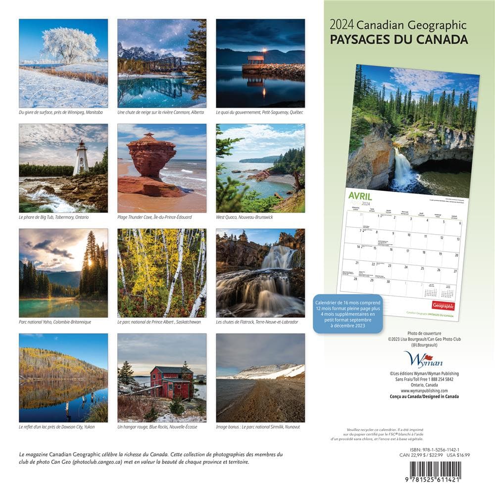 Paysages du Canada Can Geo FR Wall product image