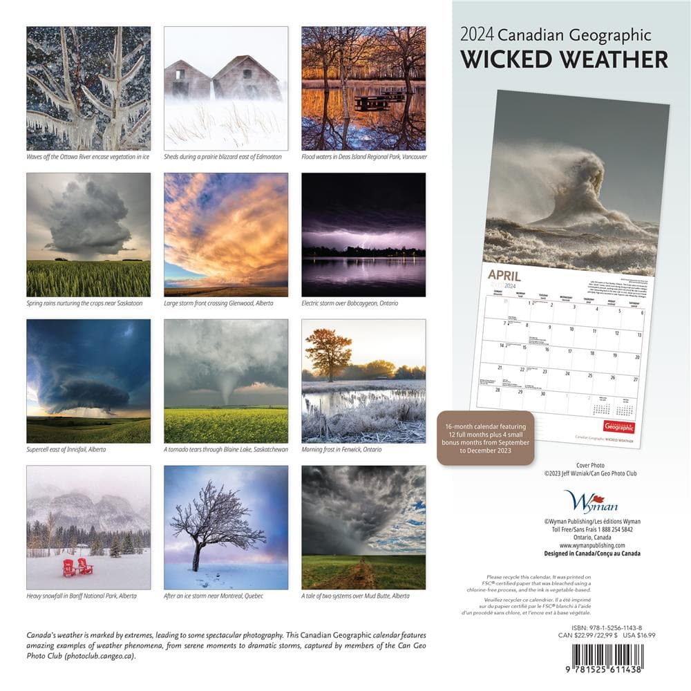 Can Geo Wicked Weather 2024 Wall Calendar product image