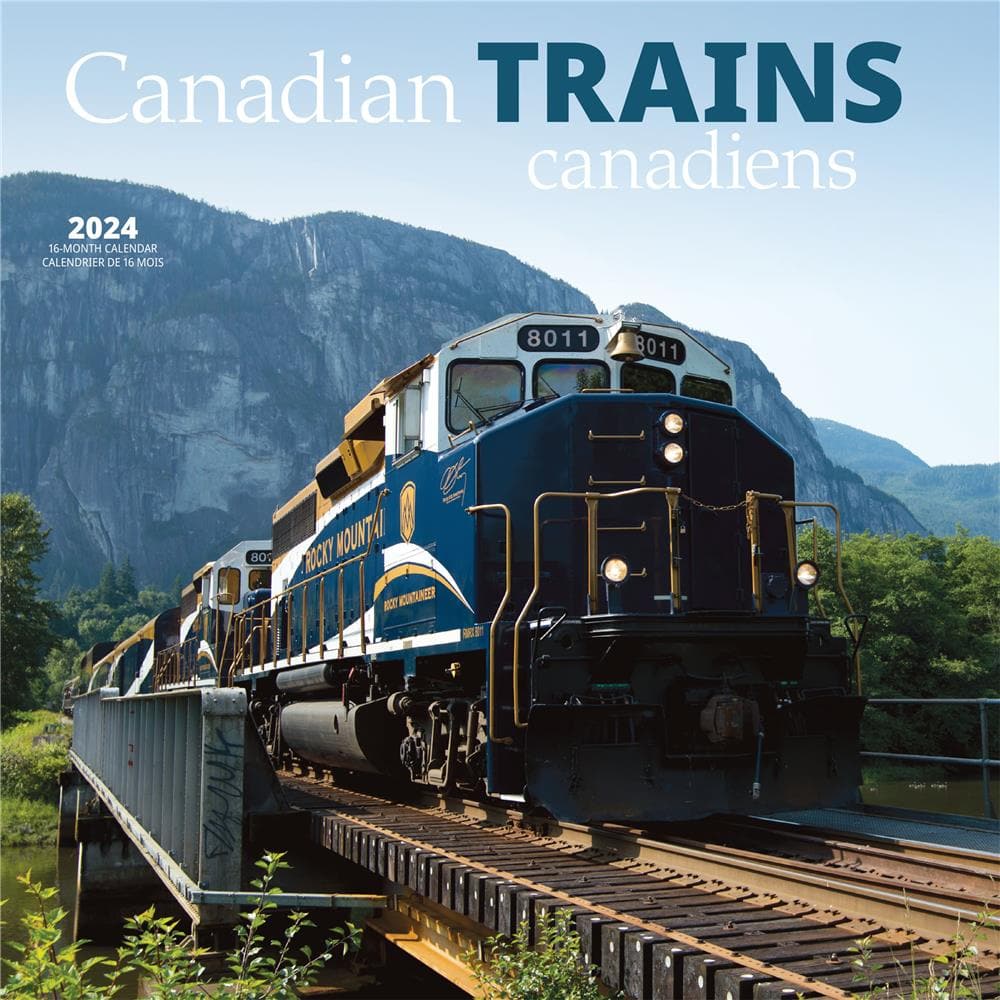 Canadian Trains 2024 Bilingual Wall Calendar product image