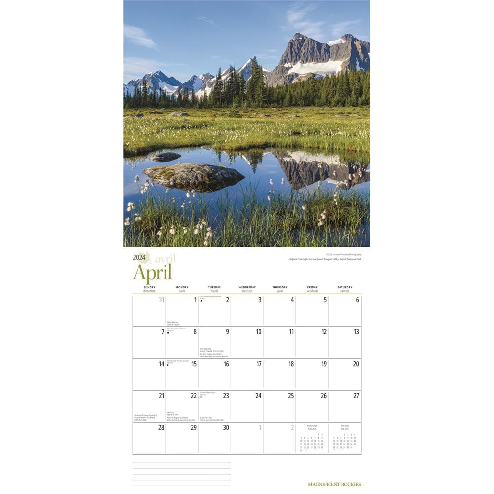 Magnificent Rockies 2024 Wall Calendar product image