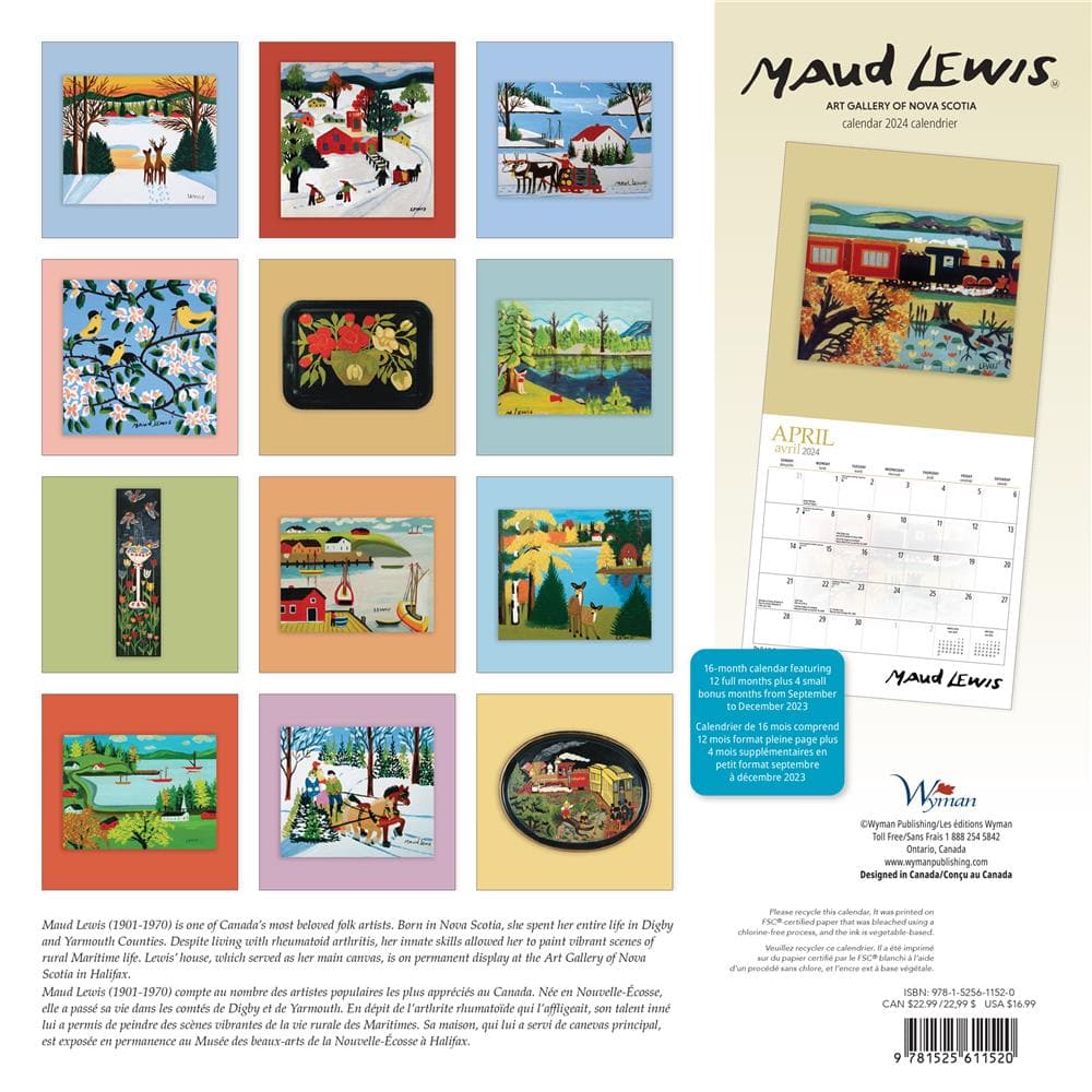 Maud Lewis 2024 Wall Calendar product image
