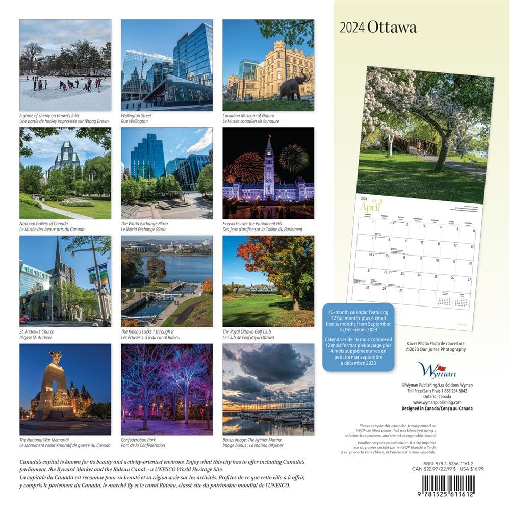 Ottawa 2024 Wall Calendar product image