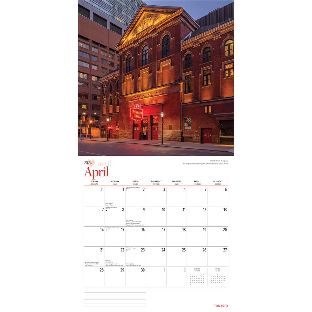 Toronto 2024 Wall Calendar product image