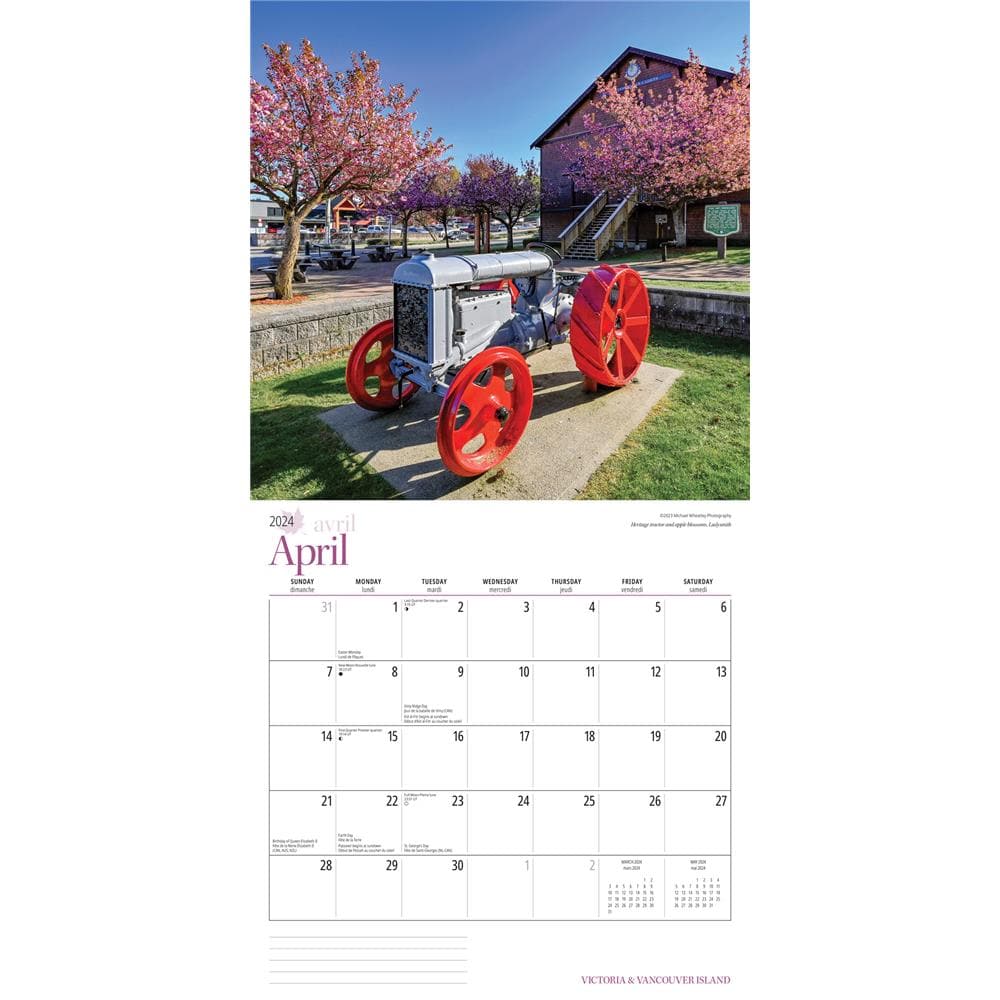 Victoria and Vancouver Island 2024 Wall Calendar product image