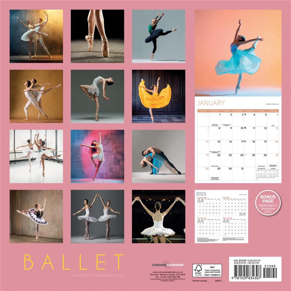 Ballet 2024 Wall Calendar product image
