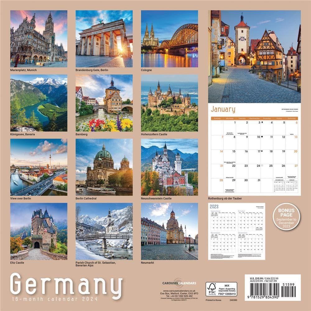 Germany 2024 Wall Calendar product image