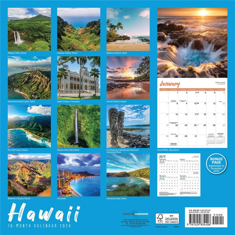 Hawaii 2024 Wall Calendar product image