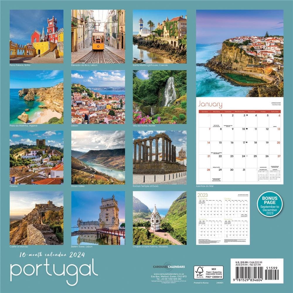 Un voyage à travers le Portugal (Calendrier mural 2024 DIN A4