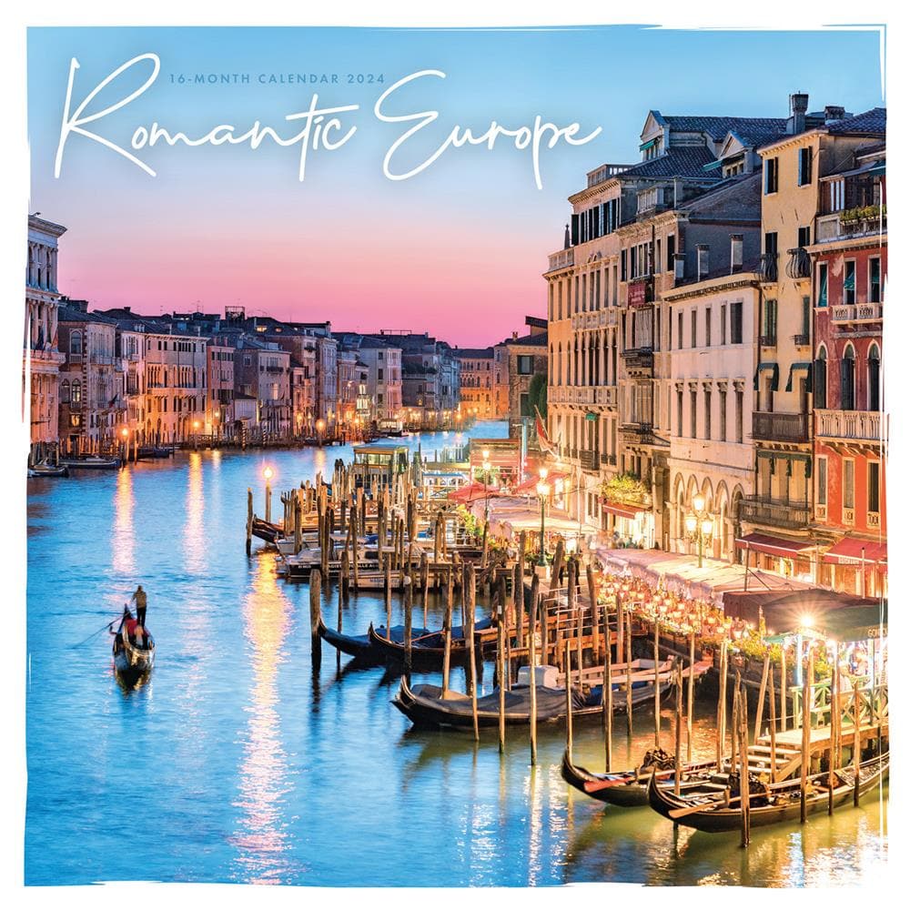 Romantic Europe 2024 Wall Calendar product image