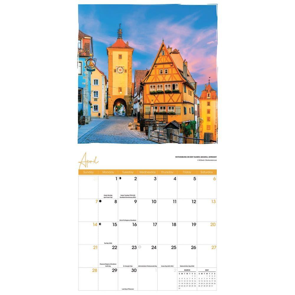 Romantic Europe 2024 Wall Calendar product image
