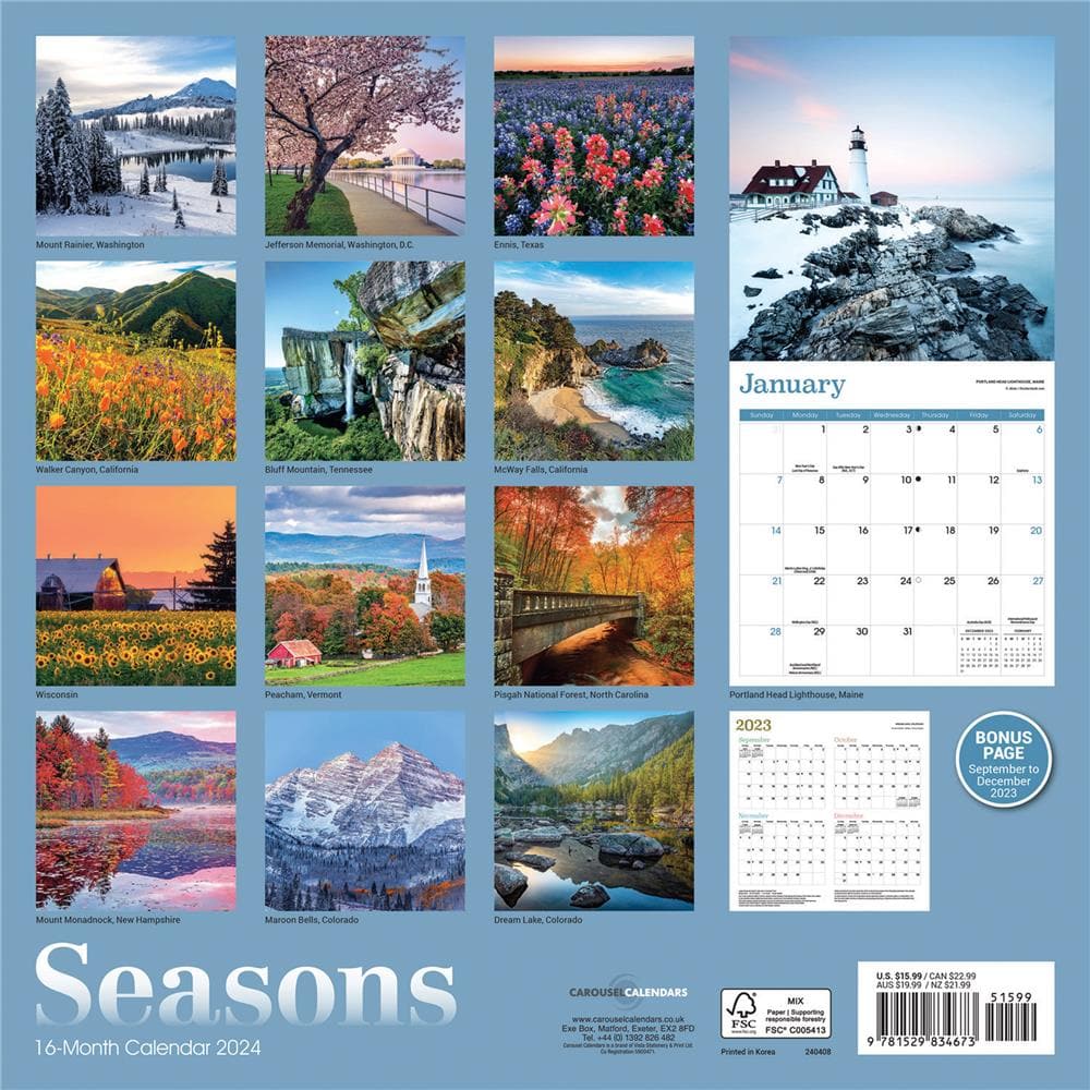 Seasons 2024 Wall Calendar product image