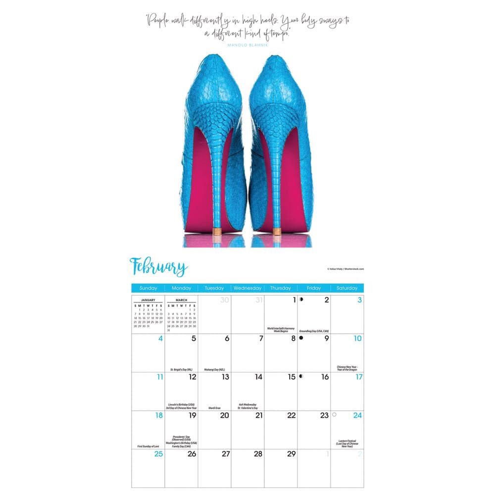 Shoes 2024 Mini Calendar product image