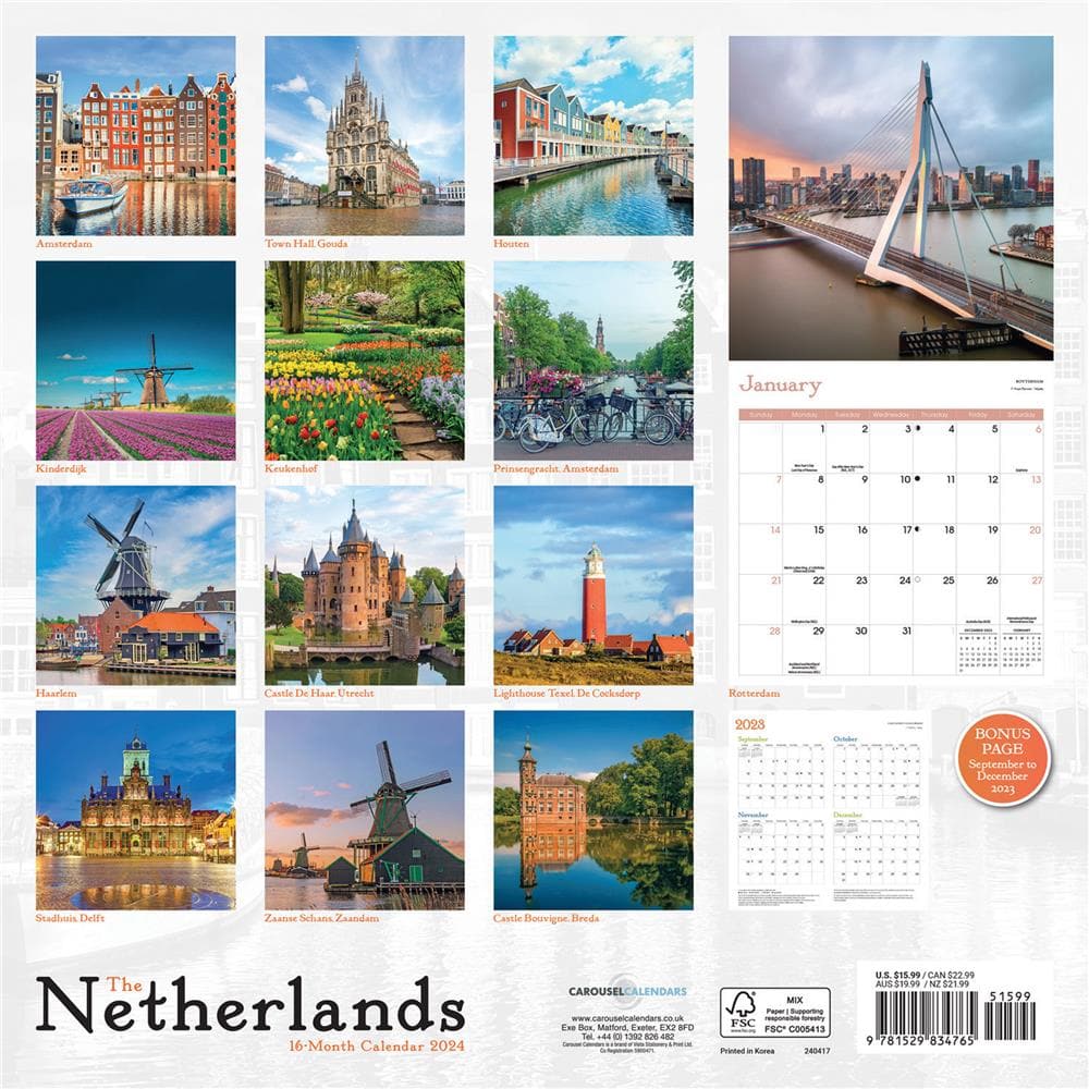 Netherlands 2024 Wall Calendar product image