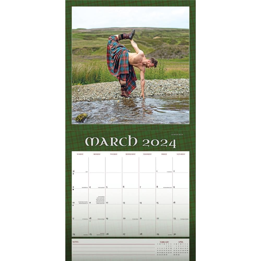 Kilted Yoga 2024 Wall Calendar product image