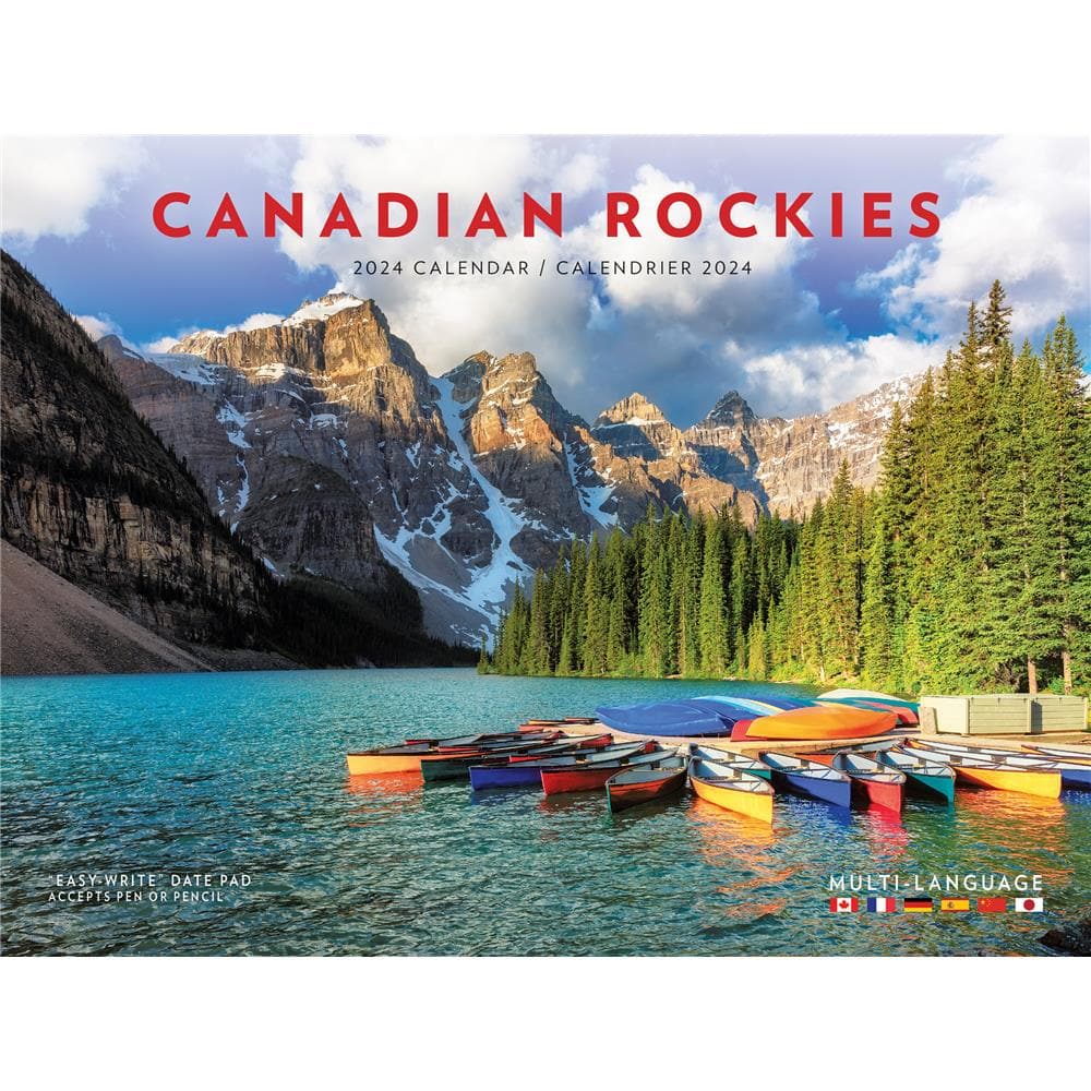 Canadian Rockies 2024 Multi Language Wall Calendar product image