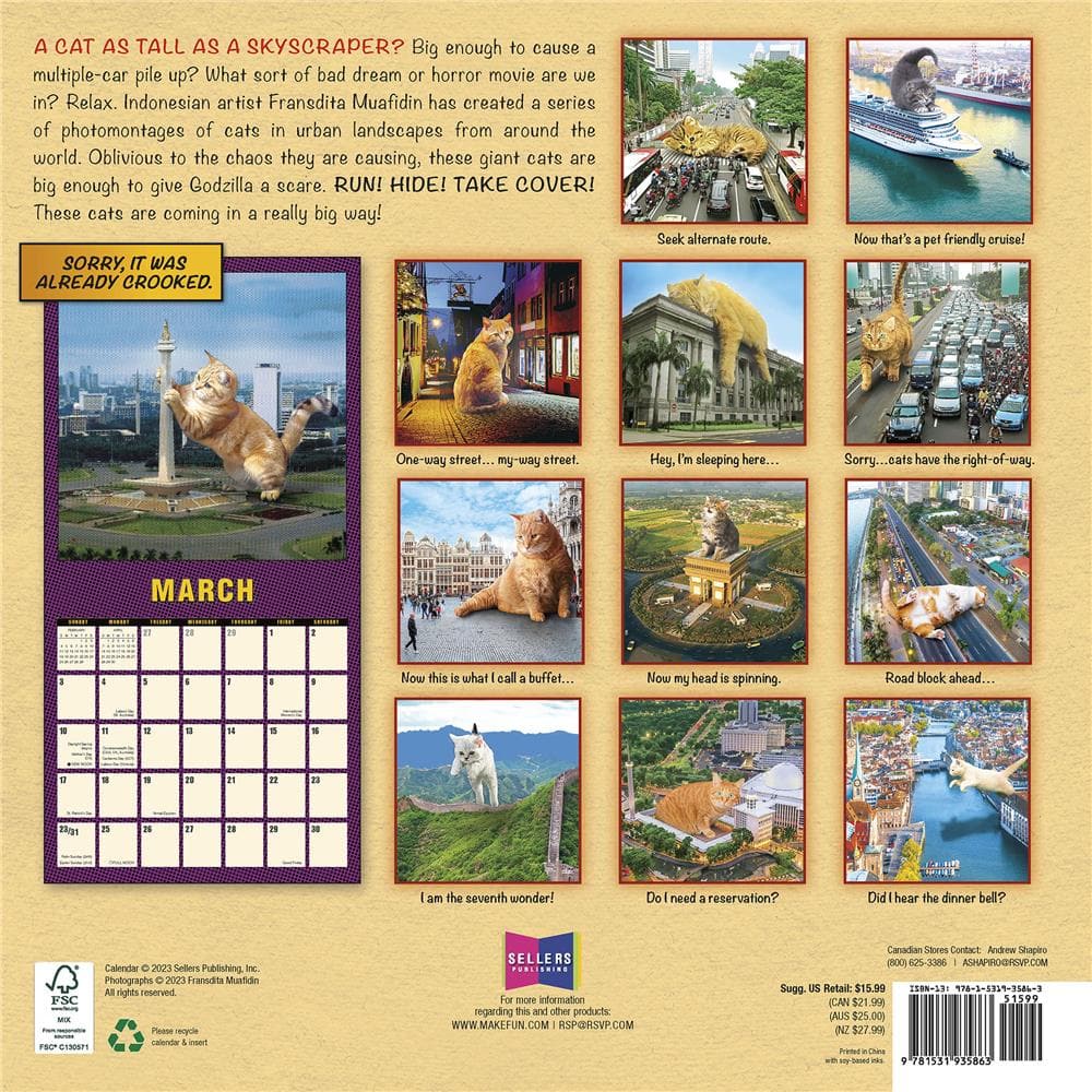 Catzilla 2024 Wall Calendar  product image