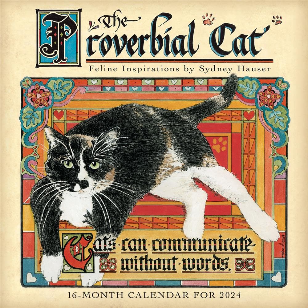 Proverbial Cat 2024 Wall Calendar product image