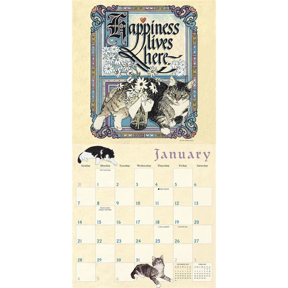 Proverbial Cat 2024 Wall Calendar product image
