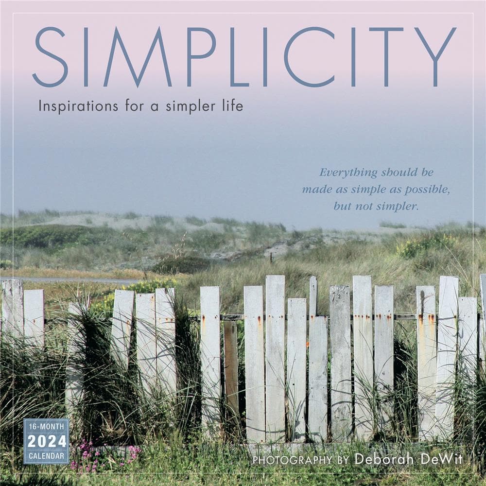 Simplicity 2024 Wall Calendar product image