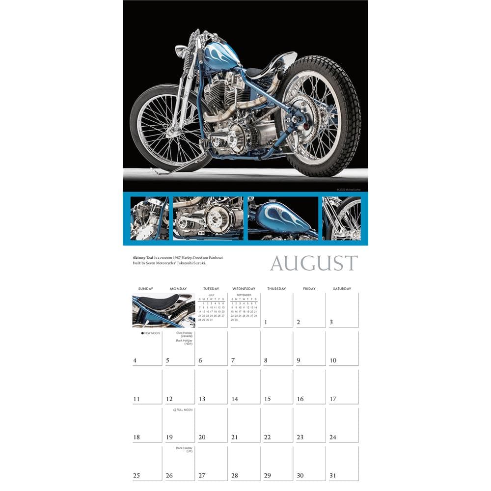 Motorcycles Custom 2024 Wall Calendar product image
