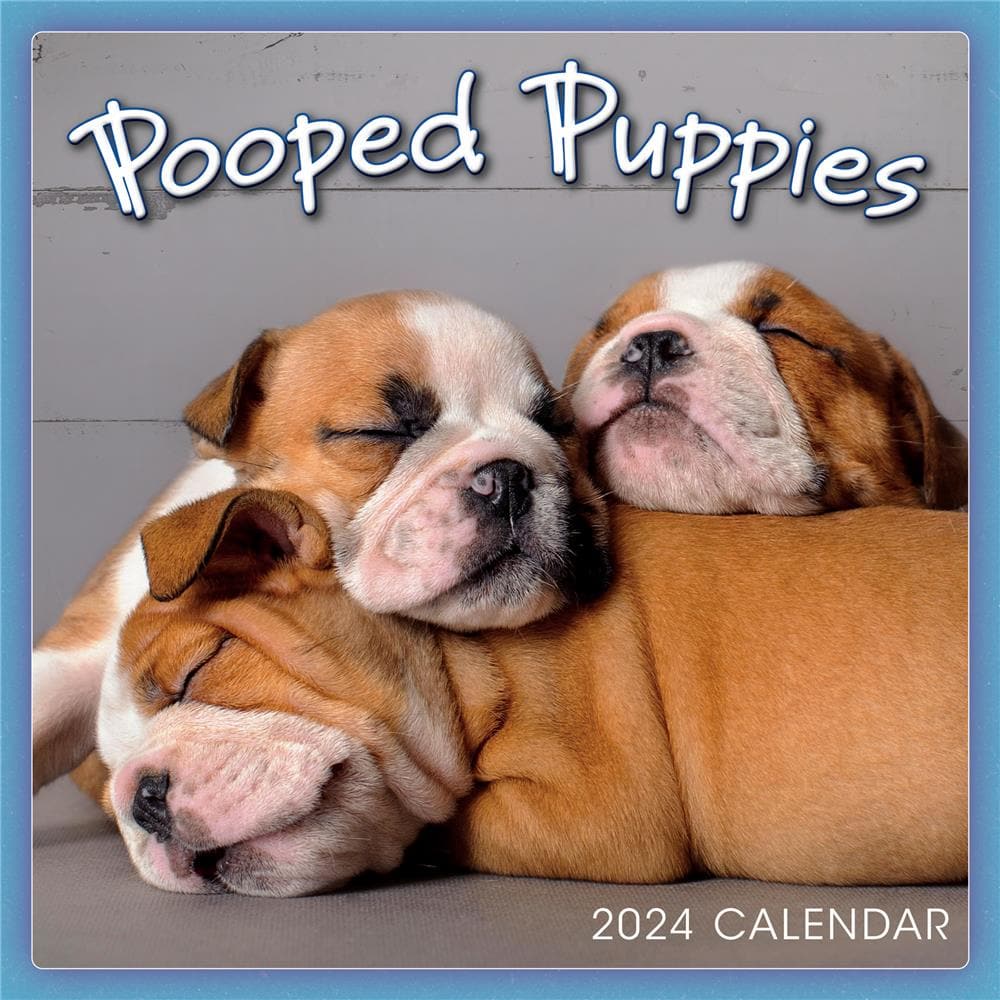 Pooped Puppies 2024 Mini Calendar product Image