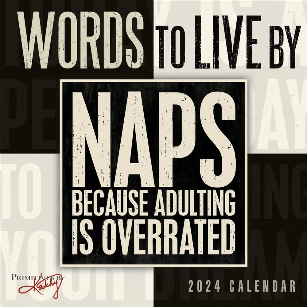 Words to Live By 2024 Mini Calendar product image