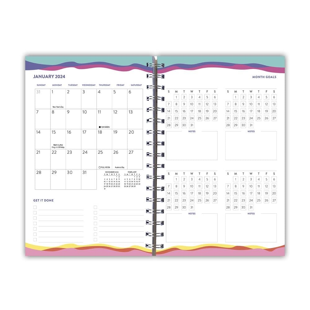 Get In the Groove Goal Getter 2024 Engagement Calendar product image