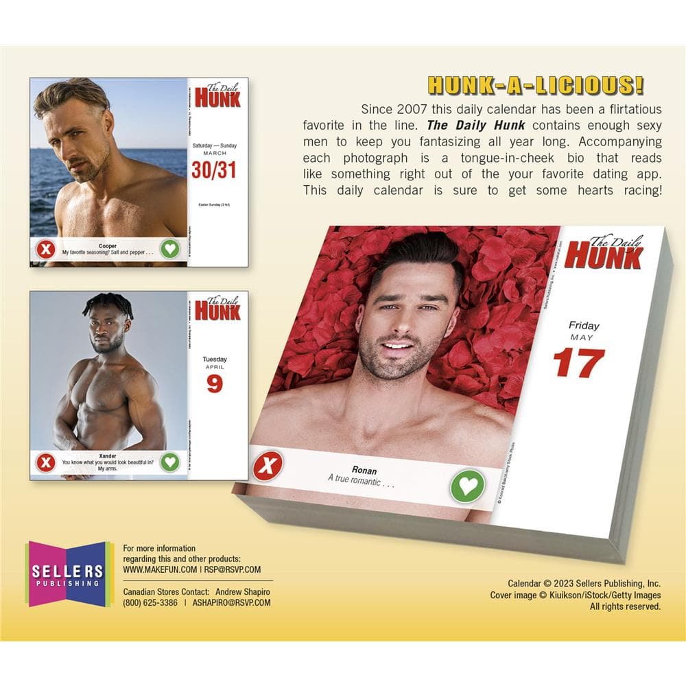 Daily Hunk 2024 Box Calendar product image