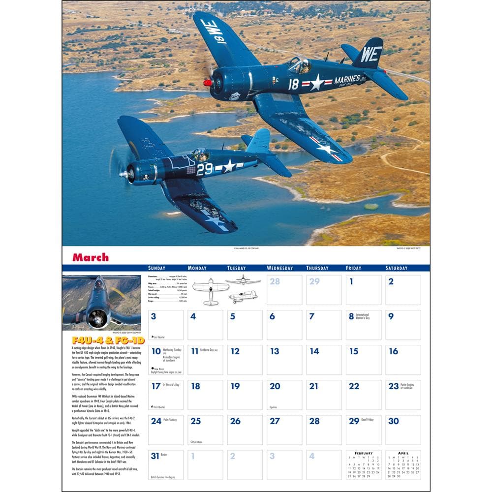 Golden Age of Flight 2024 Wall Calendar product image