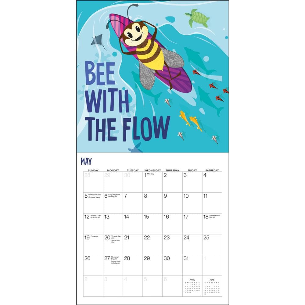 Bee Happy 2024 Mini Calendar  product image