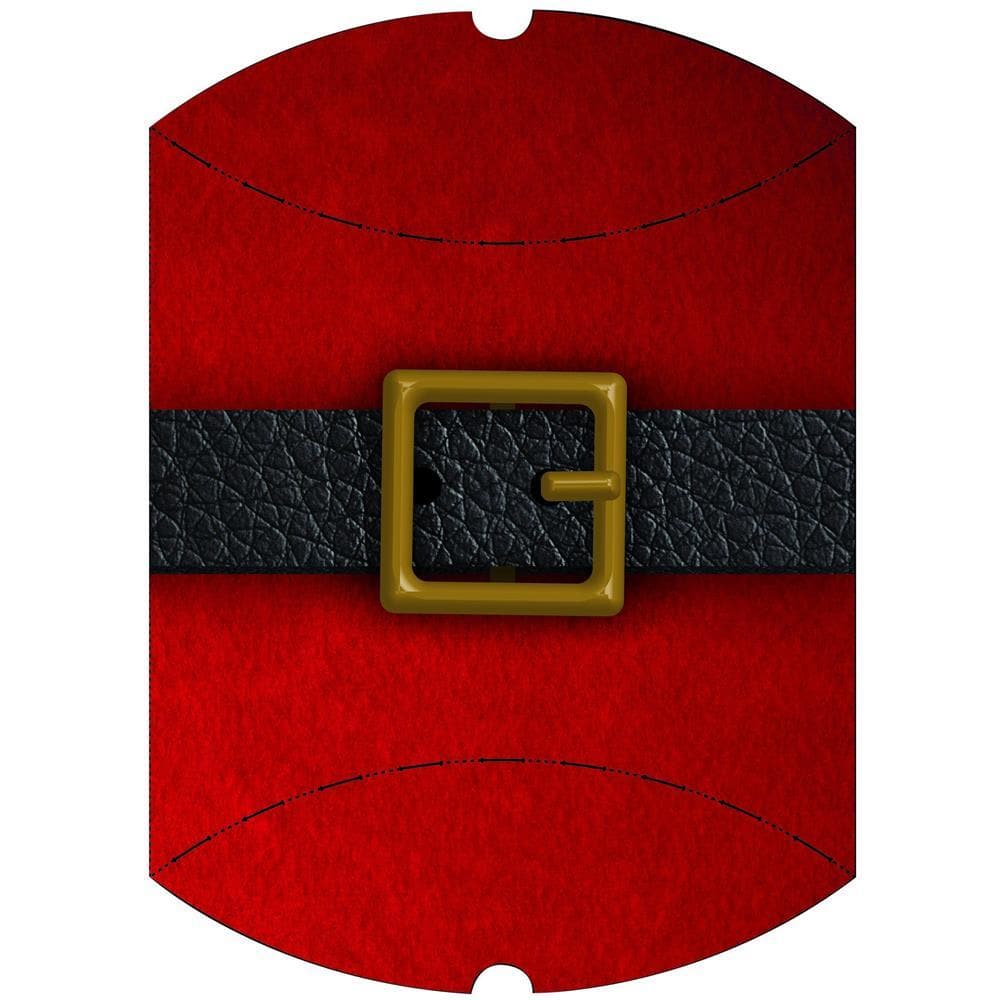 Santas Belt Small Pillow Gift Wrap