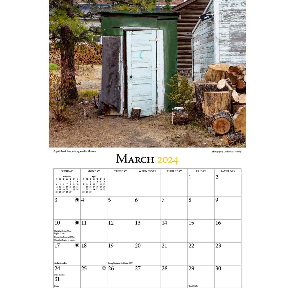 Outhouses Classic 2024 Wall Calendar  product image